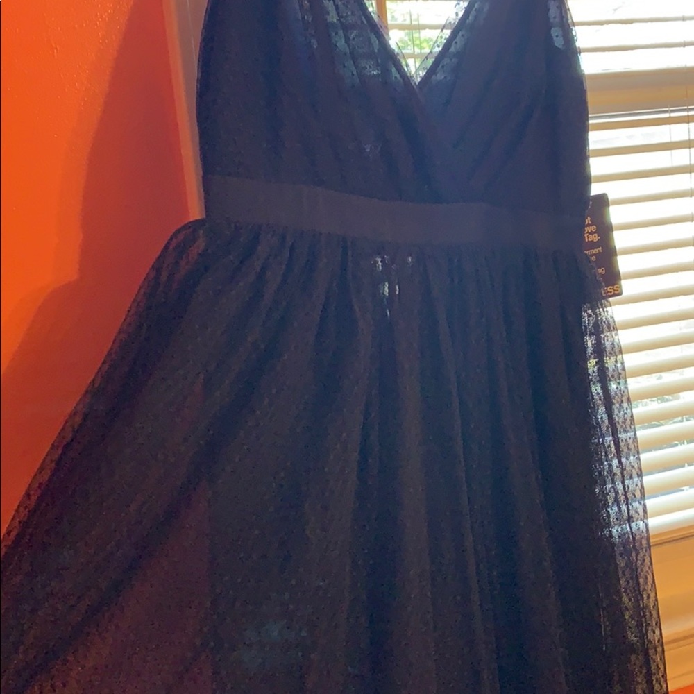 Tulle Formal Dark Blue Dress
